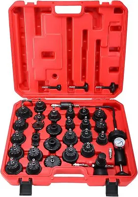 33 PCS Radiator Pressure Tester Kit Vacuum Type Coolant Cooling System Tool Set • $99.99