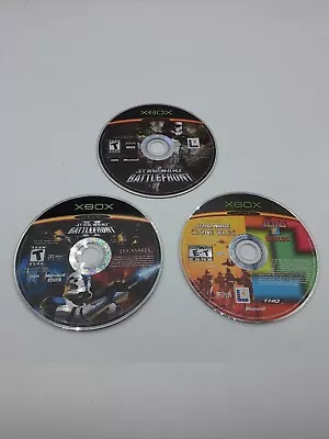 Star Wars Battlefront 1 & II 2 Clone Wars  Original Xbox Game Bundle Lot Tested • $20.99