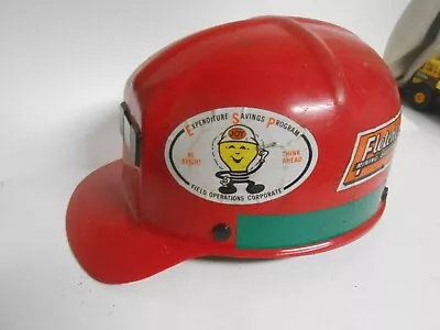Coal Miner's Red MSA Comfo-Cap W Liner & Stickers Hard Hat • $69.95