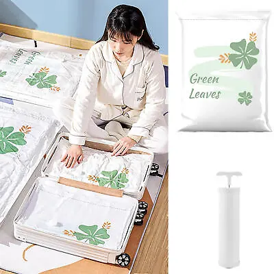 $8.92 • Buy New Vacuum Storage Bag Space Saver Bags For Clothes, Blanket Travelling