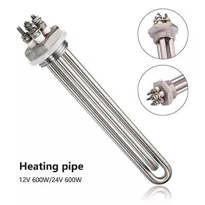 12V/24V 600W DC Immersion Stainless Steel Heating Element For Solar Water Heater • £29.48