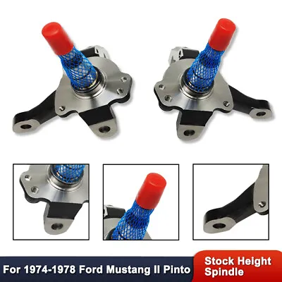 For 1974-78 Ford Mustang II Pinto Stock Height Forged Spindles Set Street Rod • $159.68