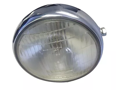 NEW! Chrome Headlamp For Sealed 6V 4020 Headlight Shell Motorcycles Vintage • $24.96