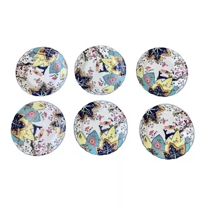 Mottahedeh Tobacco Leaf Dinner Plates - Set Of 6 • $700