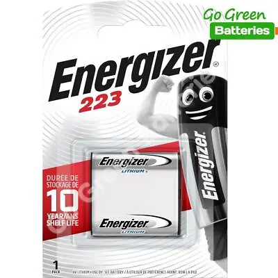 £5.69 • Buy Energizer 223 6V Lithium Photo Battery CR223 DL223 CRP2 CR-P2 Digital Cameras X1