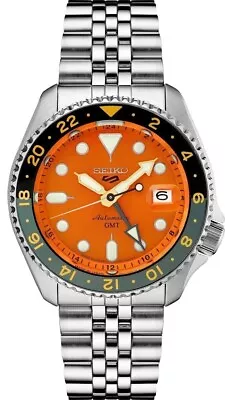 Seiko 5 Five Sports SSK005 SKX GMT Automatic Watch 100m Orange Dial Made Japan • $282