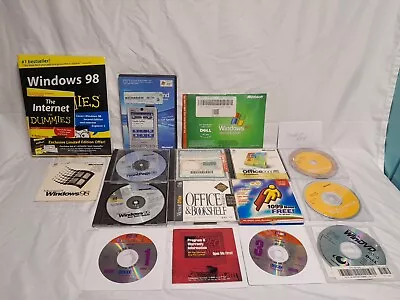 CD-ROM PC SOFTWARE Lot Of Mixed Disks Books And Programs • $58.88