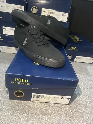 Mens Real Ralph Lauren Shoes Size 6 Black  • £35