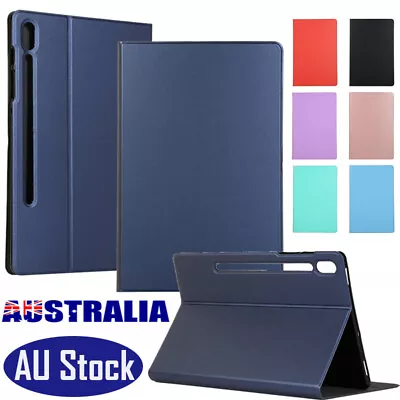 For Samsung Galaxy Tab S8 S7 FE Plus Case PU Leather Flip Folio Smart Book Cover • $24.98