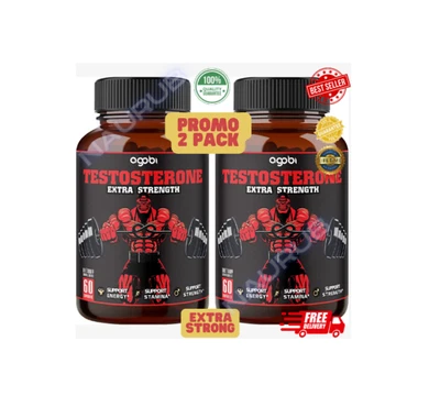 $34.99 • Buy 2 Pack Legal STEROId Natural Testosterone BULKING Booster GROW MUSCLE 120 Pills