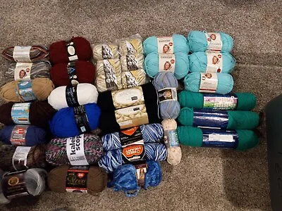 Mixed Brands Yarn Lot Of  34 Skeins New • $32