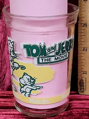 Vintage Cartoon Welch's Tom And Jerry Jelly Jars Juice Glass Cup Dancing Movie • $12.99