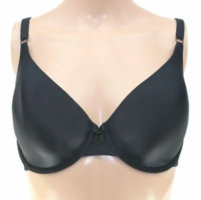 MAIDENFORM Underwired T SHIRT BRA Multi-Way BLACK Lightly Padded Demi 34C 34D • £7.99