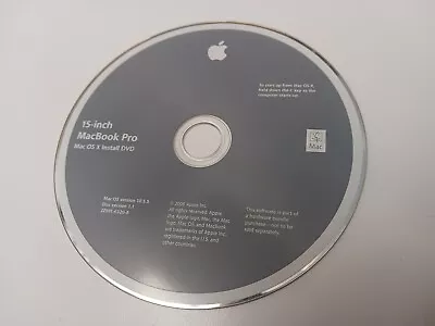 15 Inch MacBook Pro Mac OS X 10.5.5 Install DVD - Disc Ver. 1.1 - Used - 2008 • $14.99