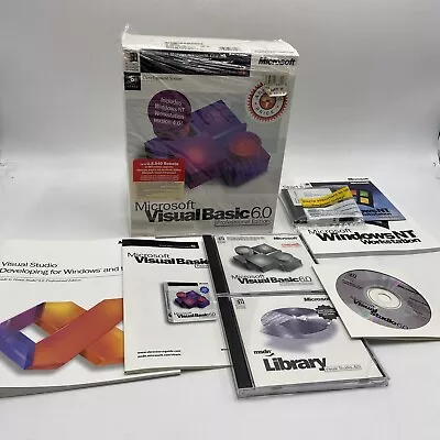 Microsoft Visual Basic 6.0 Professional 6 PRO Windows 95 NT 4.0 Later & WindowNT • $149.95