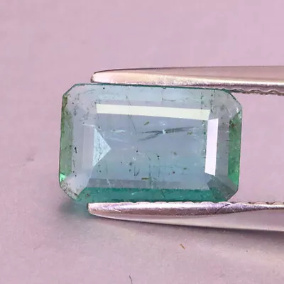 1.08ct Bright Bluish Green!Natural Muzo Colombian Emerald No Oil Exceptional Gem • $9.99