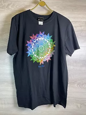 Rick And Morty Psychedelic Print T-shirt Mens Size Large • £7.99