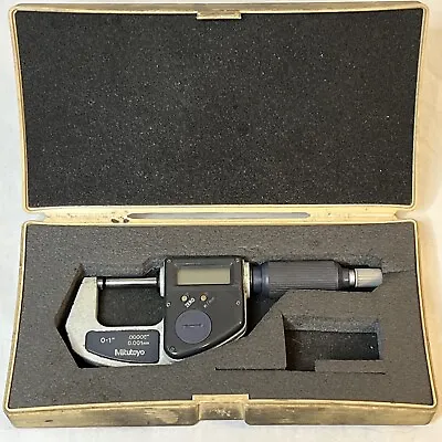 Mitutoyo 293-811 Digimatic Micrometer W Case (0-1 ) • $58