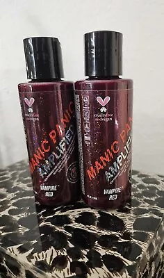 Qty-2-Manic Panic Amplified Semi-Permanent Hair Color 4oz Vampire Red • $28.95