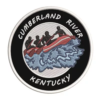 Cumberland River Kentucky Patch Embroidered Iron-on Applique Water Rafting Natu • $5.50