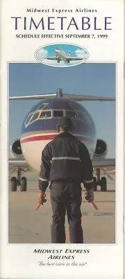 Midwest Express Airlines System Timetable 9/7/99 [0123] Buy 4+ Save 50% • $4.99