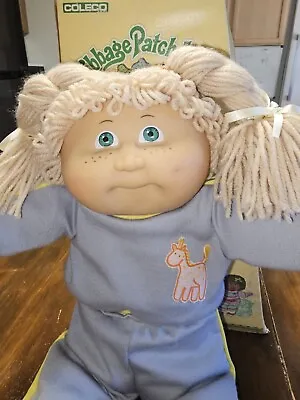 Cabbage Patch Kids Jesmar Doll Made In Spain 🇪🇸 Wheat Double Braid 1985 Hm 3 • $300