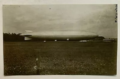 Vintage 3x5 B&W Photo Germany Zeppelin Rigid Airship ZR-3 Side View Airfield • £22.19