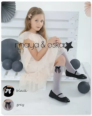 £4.30 • Buy Girls Knee High Socks With Bow School Communion Wedding Bridesmaid 2-14 Yrs