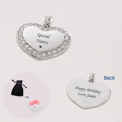 Engraved Special Nanny Charm NANNY Gift. Can Be Personalised With Engraving • $29.71