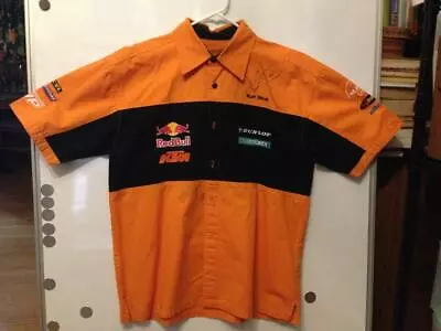 Rare Autographed Kurt Nicoll KTM Red Bull Work Shirt Mx Ahrma Vintage Motocross • $125