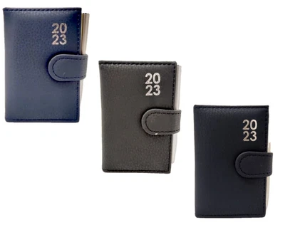 £3.95 • Buy 2023 Page A Day A7 Diary Soft Leather Feel Pocket Size Journal With Pen Gift New