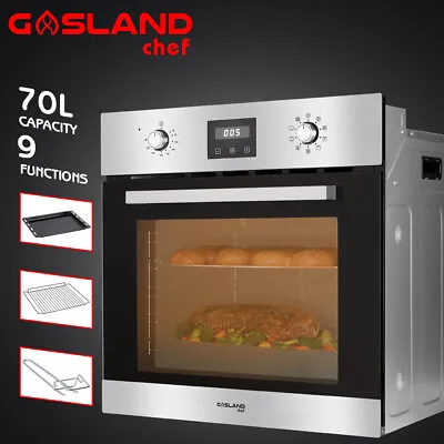 GASLAND Chef 70L Wall Oven 240V 2000W Stainless Steel Electric Grill Oven Roast • $699