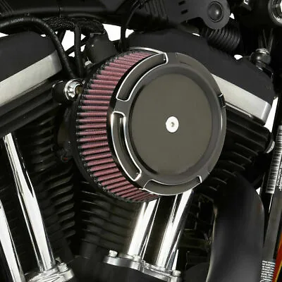 $43.68 • Buy Black Big Sucker Stage 1 Air Cleaner Cover For Harley Touring Softail FLSTF FXDB