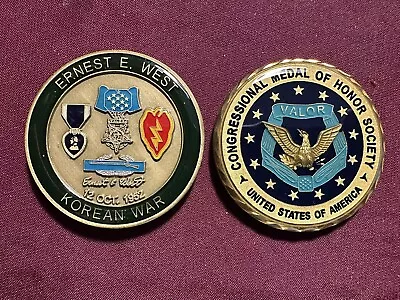 Ernest E. West Medal Of Honor Challenge Coin Korean War • $75