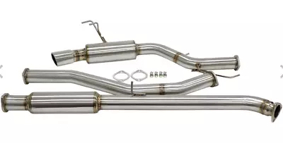 Blox CatBack Exhaust System Fully Polished | Fits 01 + Honda Civic EX Coupe • $280.50