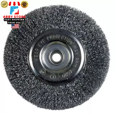 6  Fine Bench Wire Wheel Fine Wire Wheel Brush Bench Grinder Wire Brush NEW ✅✅ • $14.98