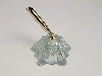 Vintage WATERFORD Crystal GOLD PEN HOLDER / Paperweight Pre-2000 • $20