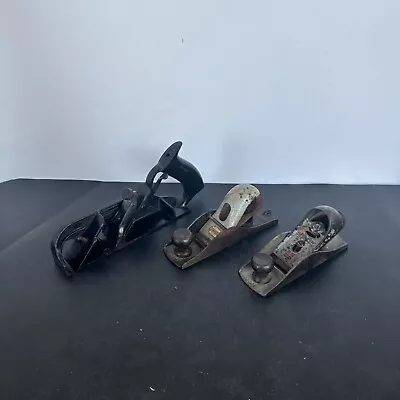 3 Vintage Stanley Hand Planes - Victor 1120 - 110 & Rabbit Plane NO. 78 No Guide • $60