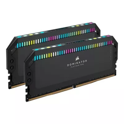 Corsair DOMINATOR Platinum RGB Black 64GB (2x32GB) 5600MHz DDR5 Memory Kit • £266.85