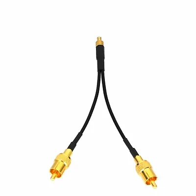 1x MCX TV Male To 2x RCA Phono Male Antenna Y Splitter/Combiner Adapter Cable • $5.46