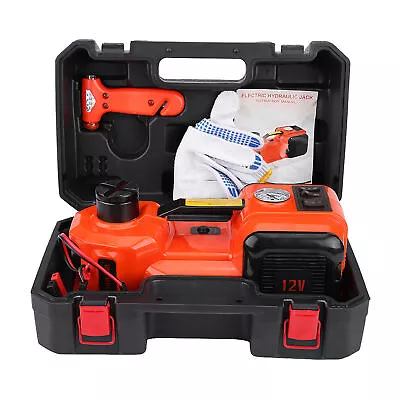 5 Ton 12V Car Electric Hydraulic Floor Jack Lift Inflator Pump With Flashlight • $115.66