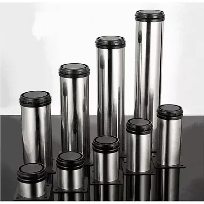 $22.98 • Buy 4x Adjustable Furniture Legs Stainless Steel 80-800mm Kitchen Cabinet Couch Sofa