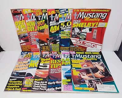 Mustang Monthly Magazine Lot Of 12 Full Year 1992 Vintage Hot Rod Muscle Cars • $19