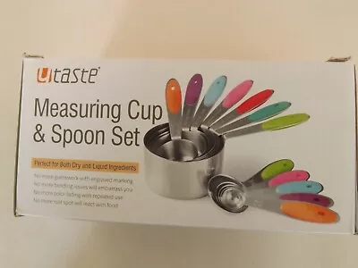 £8.50 • Buy 10 Piece Measuring Cups And Spoons Set In Turquoise