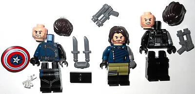 LEGO Bucky Barnes White Wolf Winter Soldier Figs NEW 76047 76051 71031 5005256 • $173.24