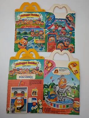 1988 McDonald's McNugget Buddies Gardens + Post Office Happy Meal Box - 2 MINT • $28