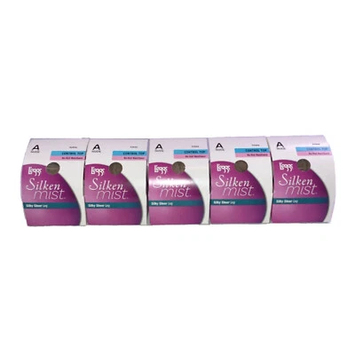 $9.99 • Buy Leggs Pantyhose Silken Mist Silky Sheer Leg Control Top Nude Beige Sz A Lot Of 5