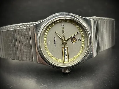 Vintage Watch Rado Voyager Diamond Dial Rare Automatic Mens Watch 35mm • £150