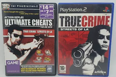 PLAYSTATION 2 PS2 Bundle True Crime Streets Of LA Action Replay Ultimate Cheats • £7.49