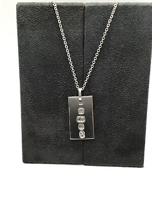 £30 • Buy Vintage 1977 Sterling Silver Ingot Pendant And Chain